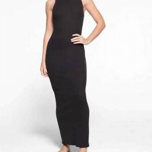 SKIMS | Dresses | Skims Fits Everybody Wrap Long Slip Dress Onyx | Poshmark SKIMS | Dresses | Skims Fits Everybody Wrap Long Slip Dress Onyx | Poshmark